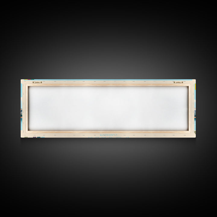 Douala, Cameroon Panoramic Travel Poster Canvas Print, Douala, Cameroon Painting, Cameroon Art, Douala Panoramic Travel Art, Travel Painting