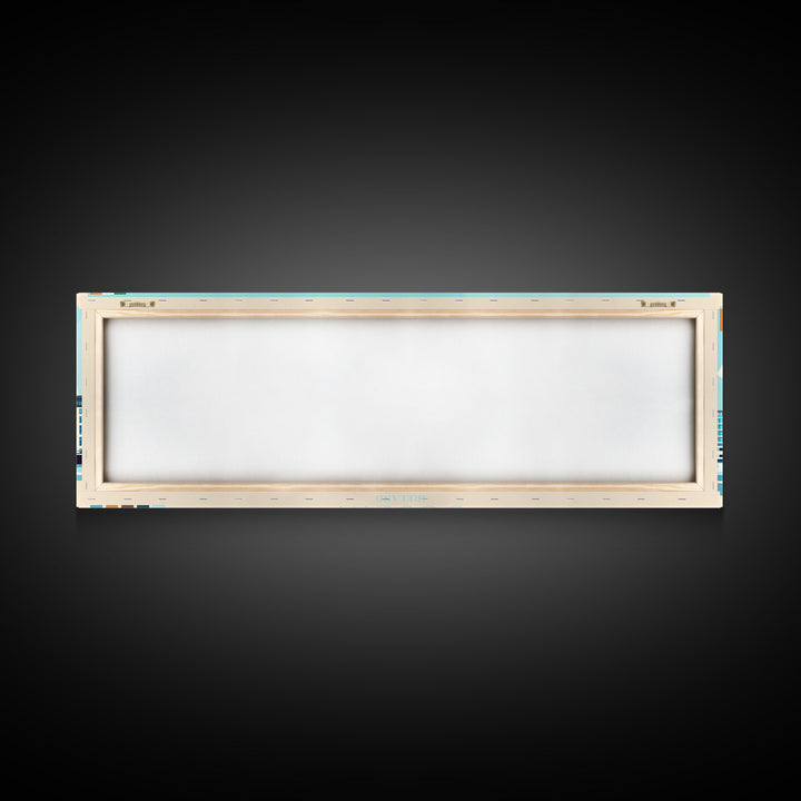 Dublin, Ireland Travel Poster Panoramic Canvas Print, Dublin, Ireland Painting, Ireland Art, Dublin Travel Art, Guest Room Painting