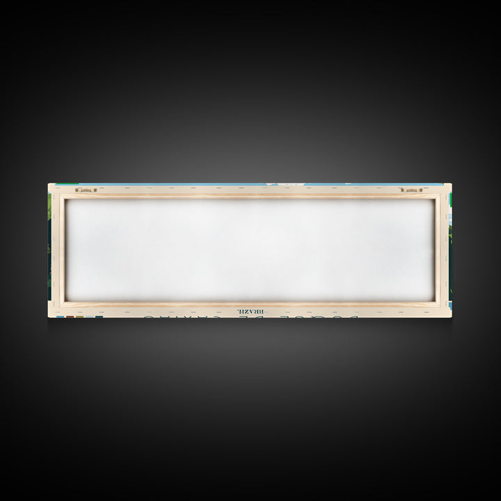 Panoramic Travel Poster Duque de Caxias, Brazil Canvas Print, Duque de Caxias, Brazil Painting, Brazil Art, Duque de Caxias Travel Art, Guest Room Painting