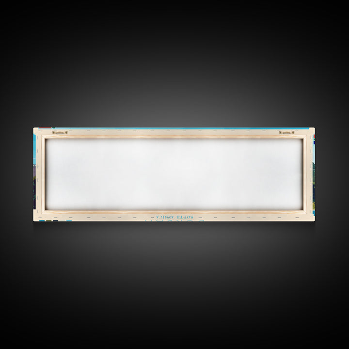 Durango, Mexico Panoramic Travel Poster Canvas Print, Durango, Mexico Painting, Mexico Art, Durango Travel Art, Guest Room Painting