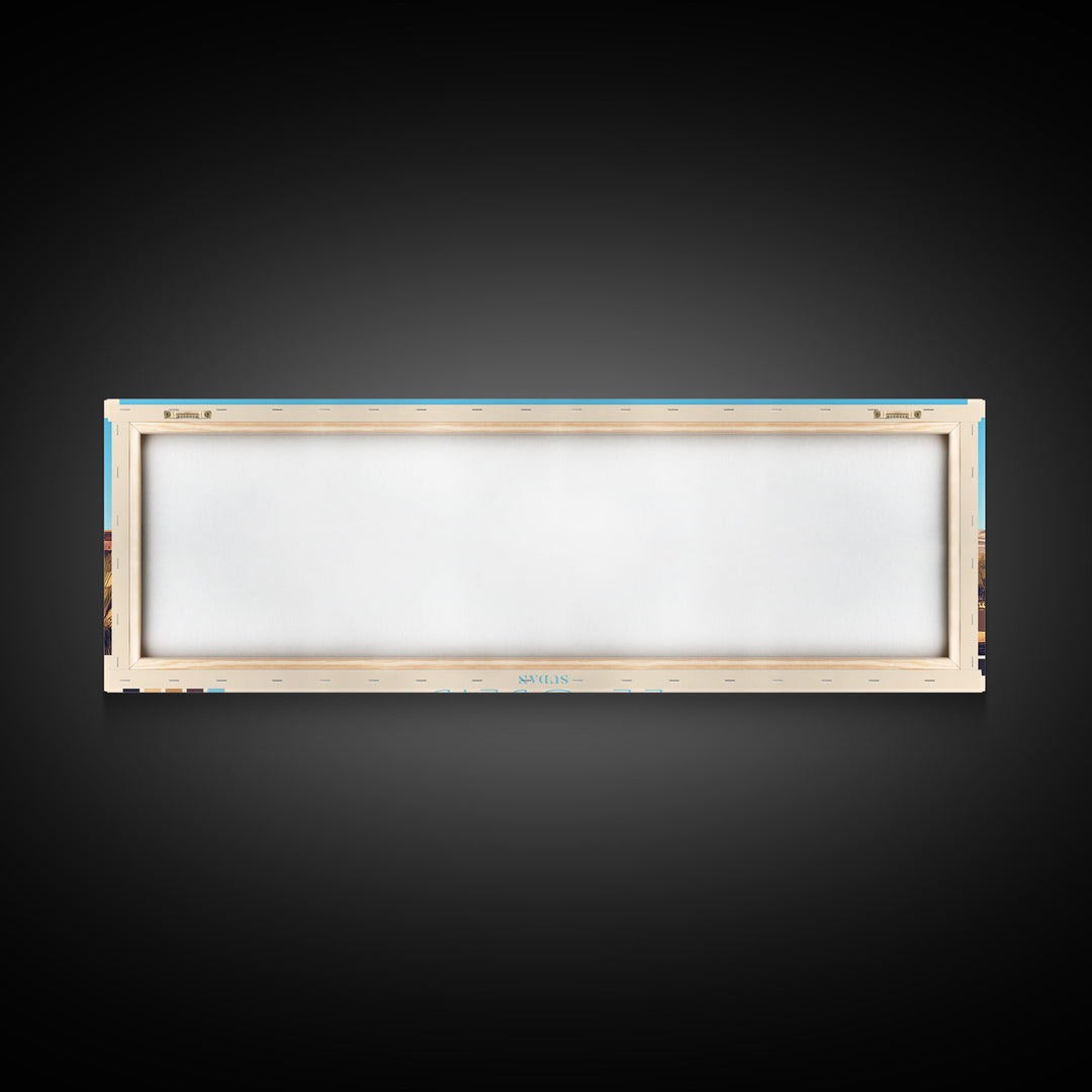 Eldoret, Kenya Panoramic Travel Poster Canvas Print, Eldoret, Kenya Painting, Kenya Art, Eldoret Travel Art, Living Room Painting