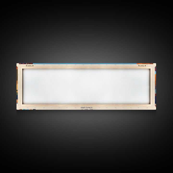 Ely, England Travel Poster Panoramic Canvas Print, Ely, England Painting, England Art, Ely Travel Art, Guest Room Painting