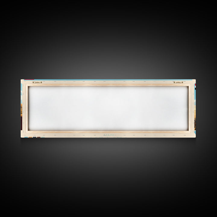 Fayyum, Egypt Panoramic Travel Poster Canvas Print, Fayyum, Egypt Painting, Egypt Art, Fayyum Travel Art, Guest Room Painting