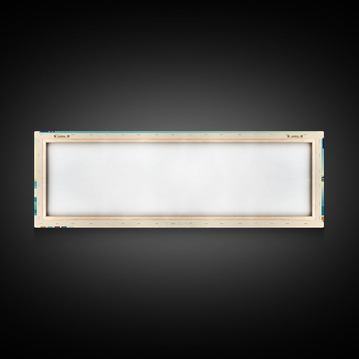 Geelong, Australia Travel Poster Panoramic Canvas Print, Geelong, Australia Painting, Australia Art, Geelong Travel Art, Guest Room Painting