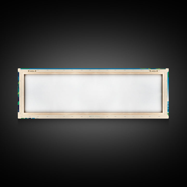 Goiania, Brazil Panoramic Travel Poster Canvas Print, Goiania, Brazil Painting, Brazil Art, Goiania Travel Art, Living Room Painting