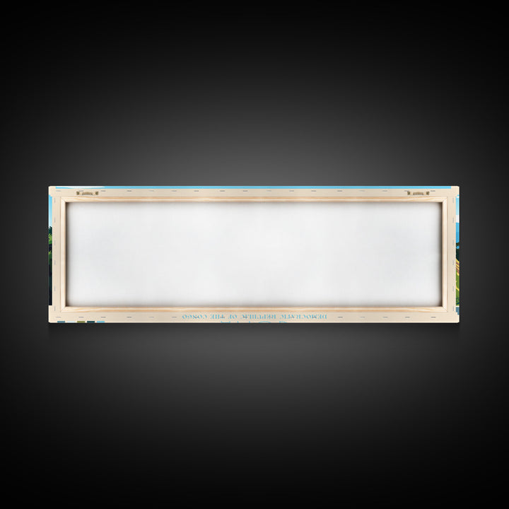 Goma, Congo Travel Poster Panoramic Canvas Print, Goma, Congo Painting, Congo Art, Goma Travel Art, Guest Room Painting