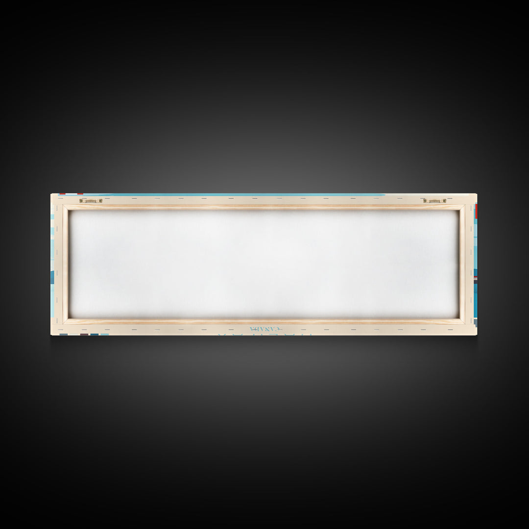 Panoramic Travel Poster Halifax, Canada Canvas Print, Halifax, Canada Painting, Canada Art, Halifax Travel Art, Guest Room Painting