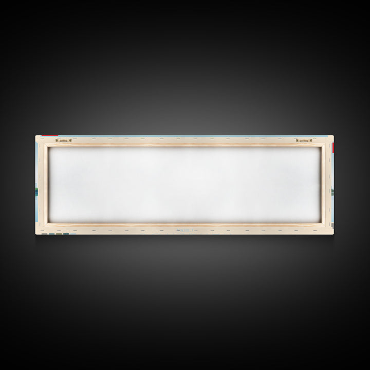 Hangzhou, China Panoramic Travel Poster Canvas Print, Hangzhou, China Painting, China Art, Hangzhou Panoramic Travel Art, Travel Painting