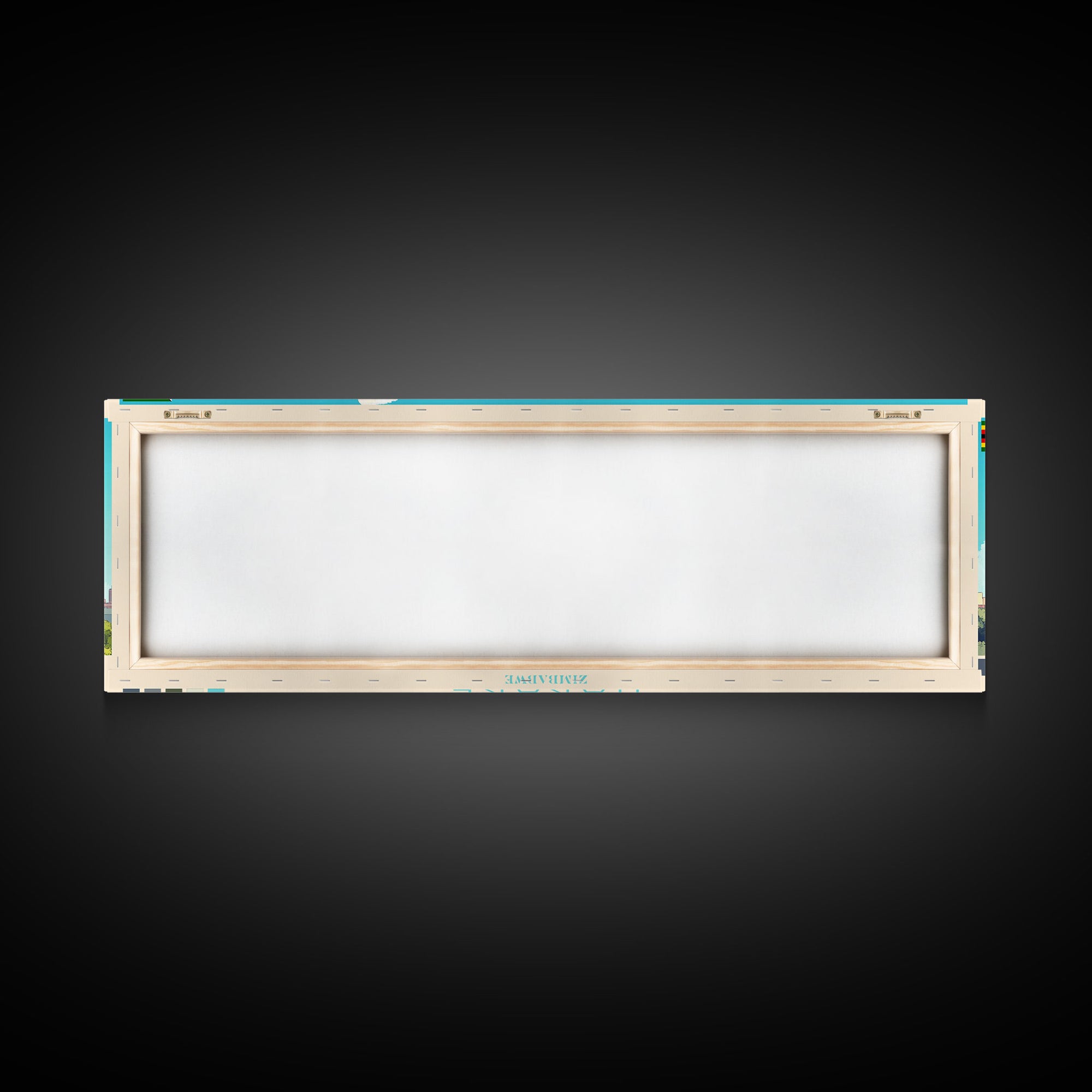 Harare, Zimbabwe Panoramic Travel Poster Canvas Print, Harare, Zimbabwe Painting, Zimbabwe Art, Harare Travel Art, Living Room Painting