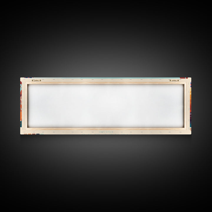 Hereford, England Travel Poster Panoramic Canvas Print, Hereford, England Painting, England Art, Hereford Travel Art, Guest Room Painting