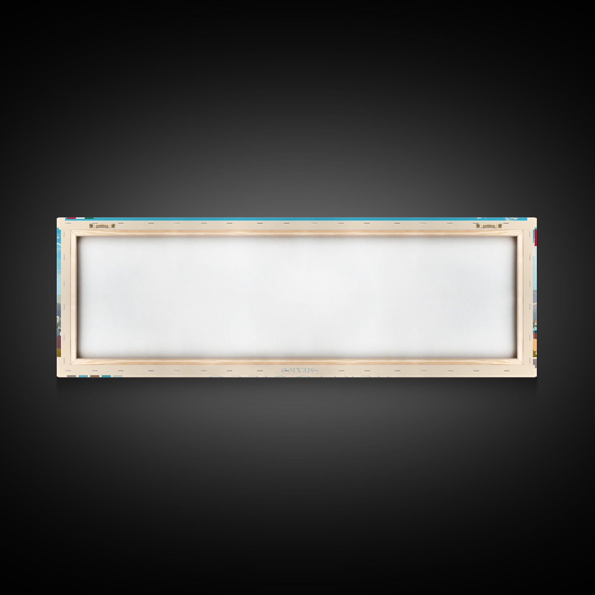 Hermosillo, Mexico Travel Poster Panoramic Canvas Print, Hermosillo, Mexico Painting, Mexico Art, Hermosillo Travel Art, Guest Room Painting