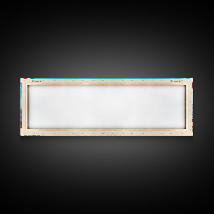 Hermosillo, Mexico Travel Poster Panoramic Canvas Print, Hermosillo, Mexico Painting, Mexico Art, Hermosillo Travel Art, Guest Room Painting