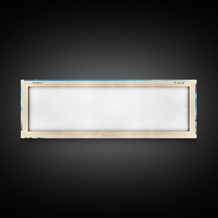 Ho Chi Minh City, Vietnam Panoramic Travel Poster Canvas Print, Ho Chi Minh City, Vietnam Painting, Vietnam Art, Ho Chi Minh City Panoramic Travel Art, Travel Painting