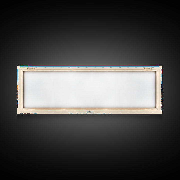 Huancayo, Peru Travel Poster Panoramic Canvas Print, Huancayo, Peru Painting, Peru Art, Huancayo Travel Art, Guest Room Painting