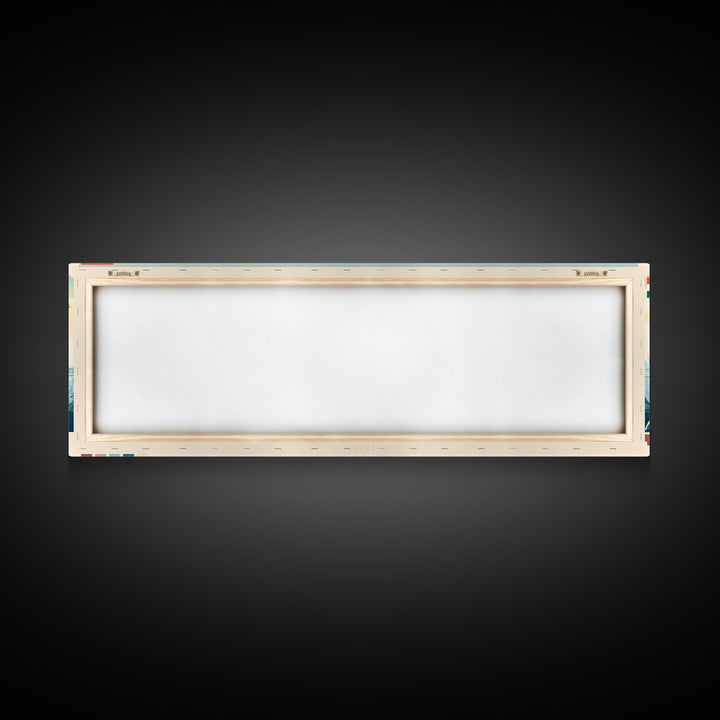 Hyderabad, India Panoramic Travel Poster Canvas Print, Hyderabad, India Painting, India Art, Hyderabad Travel Art, Guest Room Painting