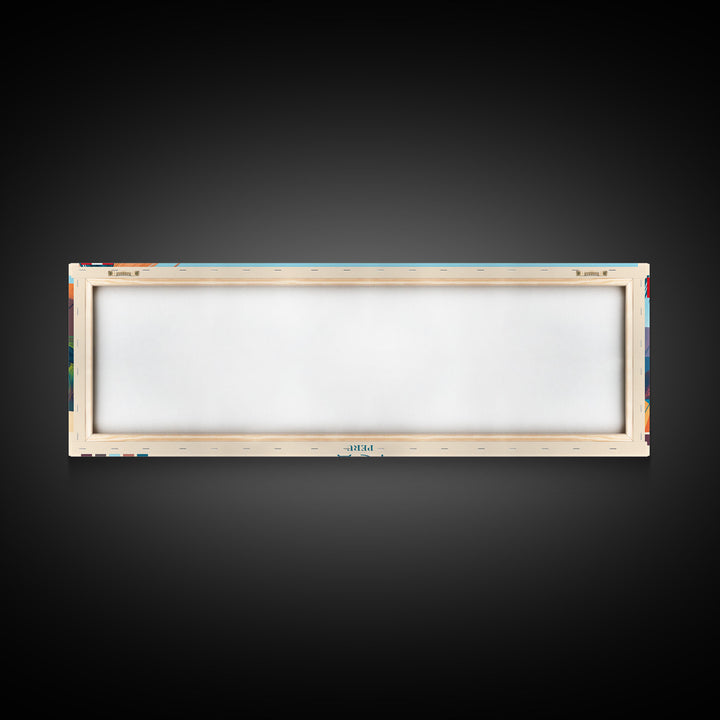 Ica, Peru Panoramic Travel Poster Canvas Print, Ica, Peru Painting, Peru Art, Ica Travel Art, Guest Room Painting