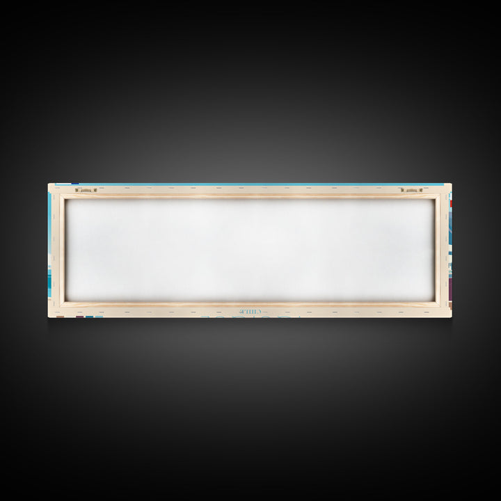 Iquique, Chile Travel Poster Panoramic Canvas Print, Iquique, Chile Painting, Chile Art, Iquique Travel Art, Guest Room Painting