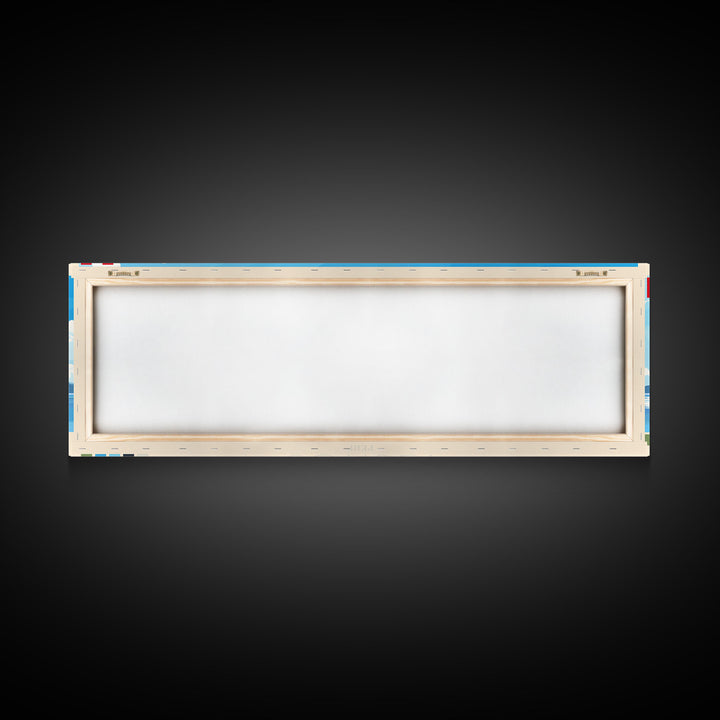 Iquitos, Peru Travel Poster Panoramic Canvas Print, Iquitos, Peru Painting, Peru Art, Iquitos Travel Art, Guest Room Painting