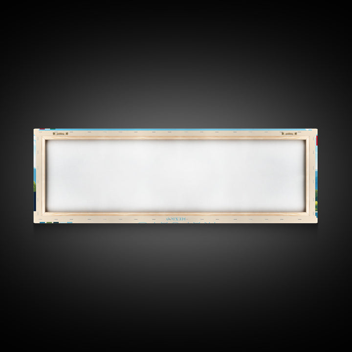 Irapuato, Mexico Panoramic Travel Poster Canvas Print, Irapuato, Mexico Painting, Mexico Art, Irapuato Panoramic Travel Art, Travel Painting