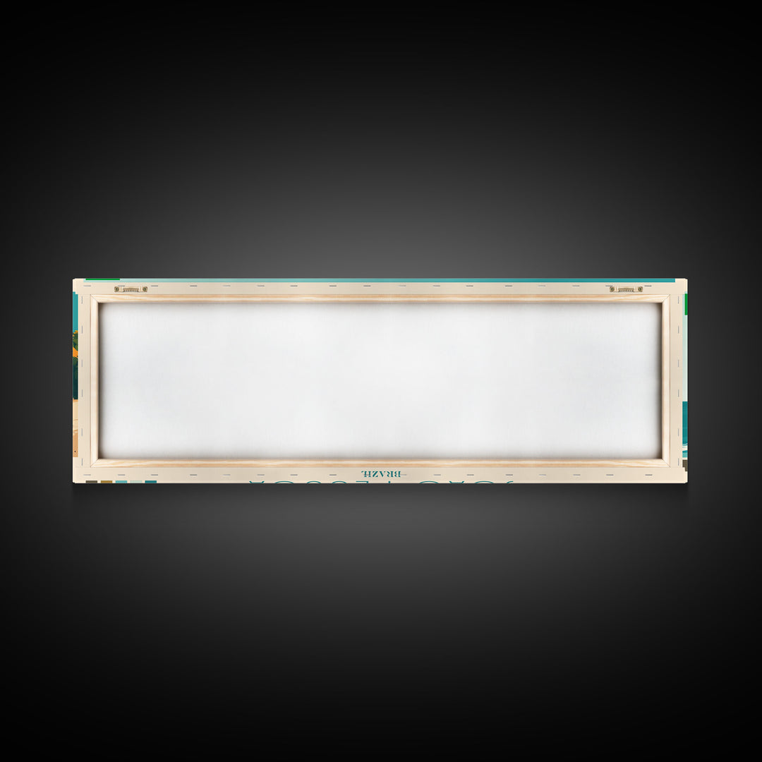 Johannesburg, South Africa Panoramic Travel Poster Canvas Print, Johannesburg, South Africa Painting, South Africa Art, Johannesburg Travel Art, Guest Room Painting