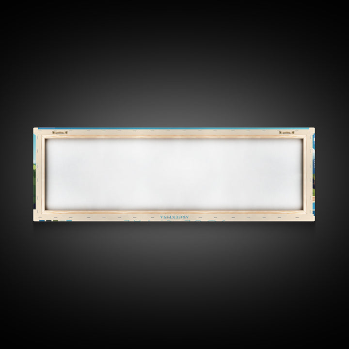 Jose C. Paz, Argentina Travel Poster Panoramic Canvas Print, Jose C. Paz, Argentina Painting, Argentina Art, Jose C. Paz Travel Art, Guest Room Painting