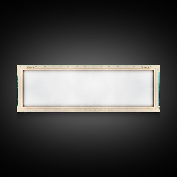 Kananga, Congo Travel Poster Panoramic Canvas Print, Kananga, Congo Painting, Congo Art, Kananga Travel Art, Guest Room Painting