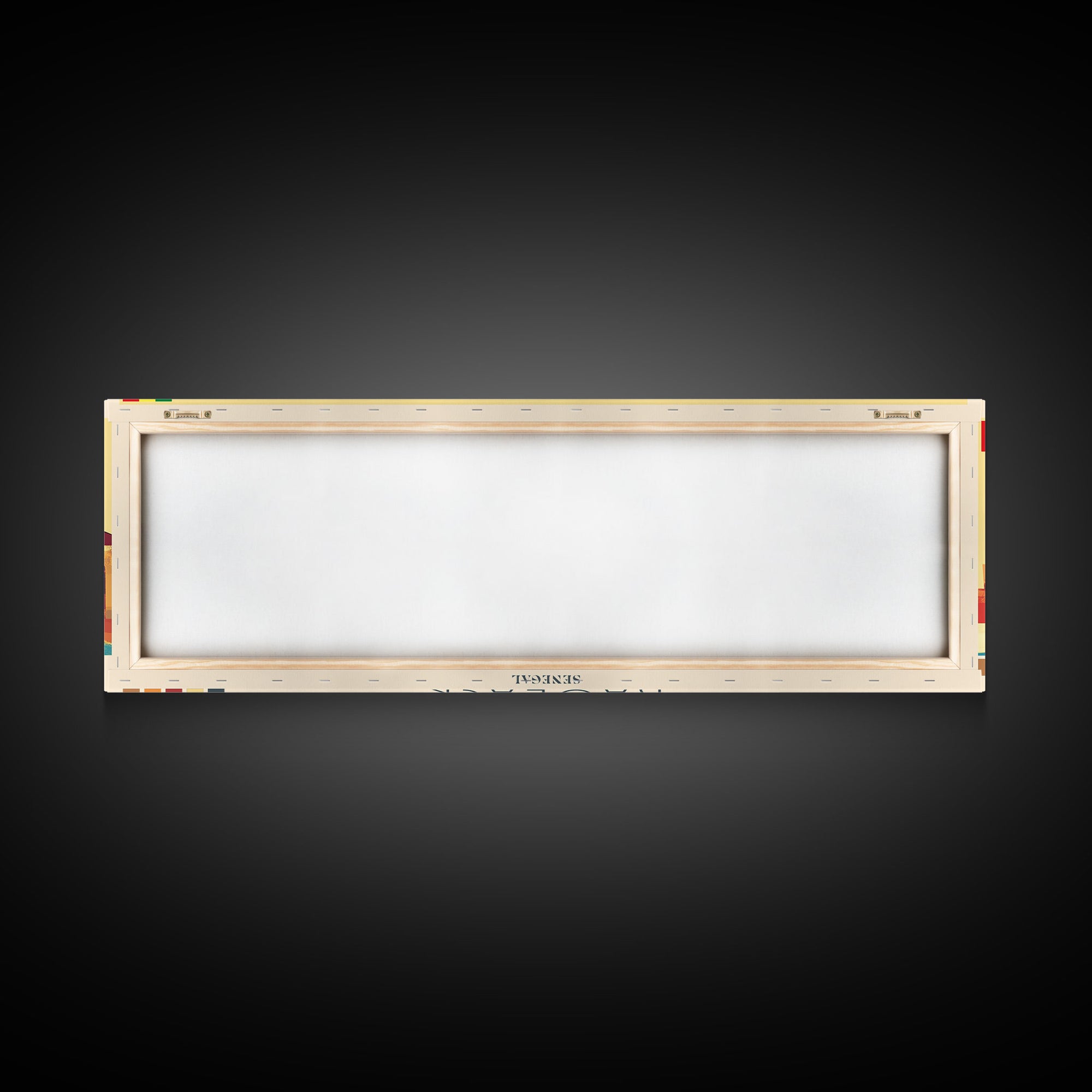 Panoramic Travel Poster Kaolack, Senegal Canvas Print, Kaolack, Senegal Painting, Senegal Art, Kaolack Travel Art, Guest Room Painting