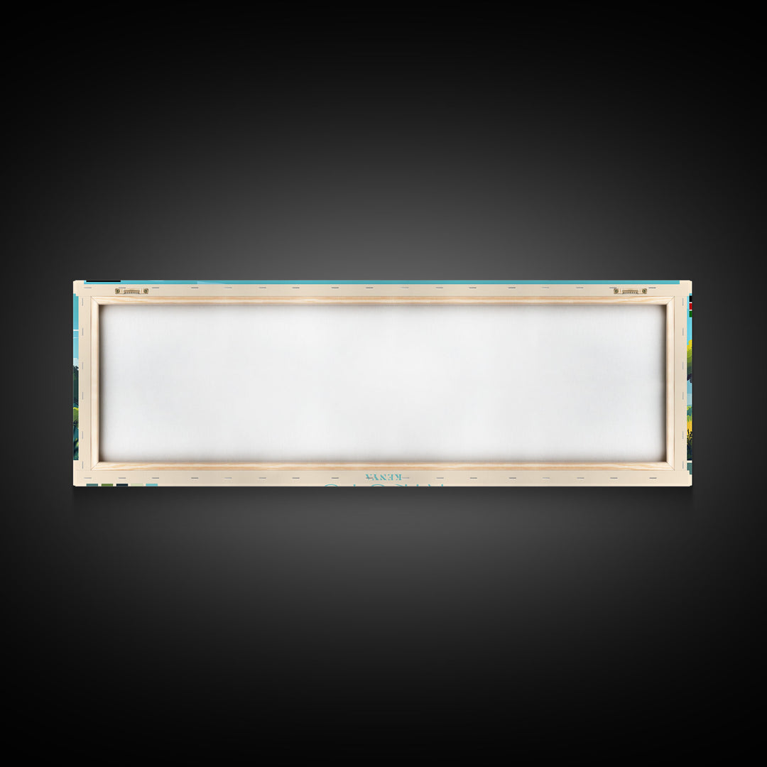 Kikuyu, Kenya Panoramic Travel Poster Canvas Print, Kikuyu, Kenya Painting, Kenya Art, Kikuyu Travel Art, Guest Room Painting