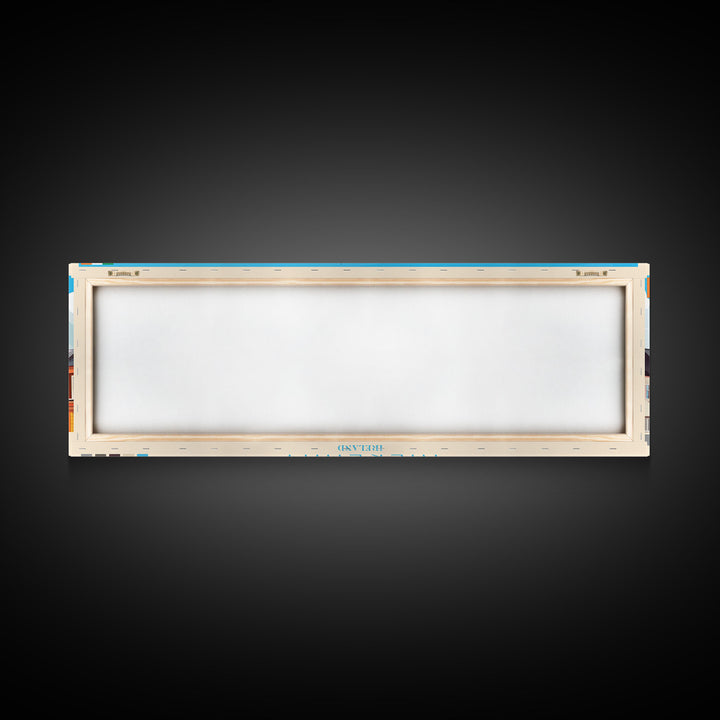 Kilkenny, Ireland Panoramic Travel Poster Canvas Print, Kilkenny, Ireland Painting, Ireland Art, Kilkenny Panoramic Travel Art, Travel Painting