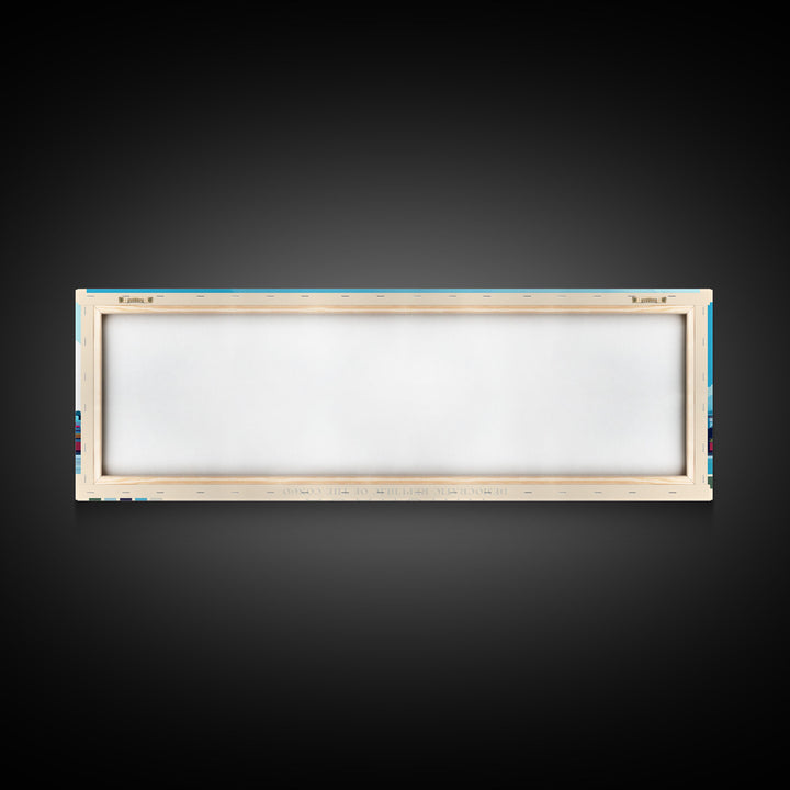 Kinshasa, Congo Travel Poster Panoramic Canvas Print, Kinshasa, Congo Painting, Congo Art, Kinshasa Travel Art, Guest Room Painting