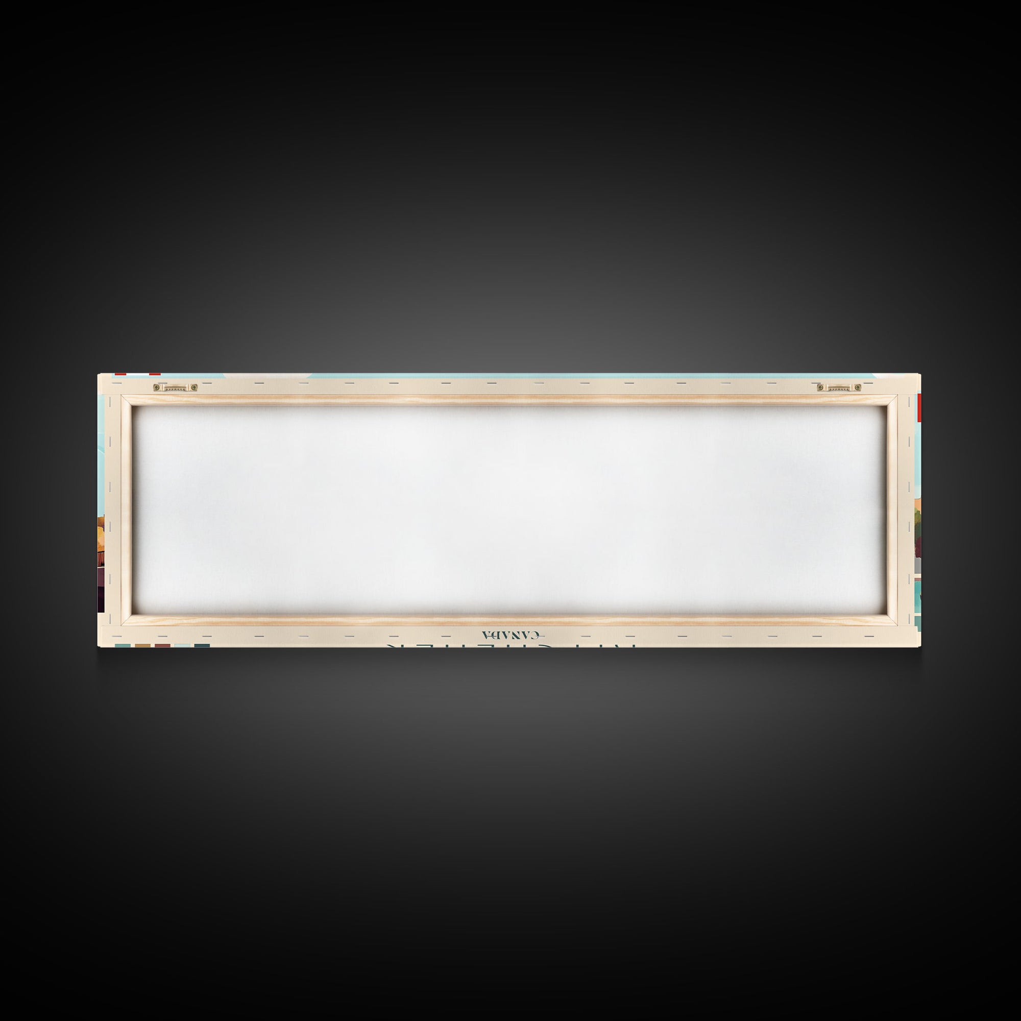 Panoramic Travel Poster Kitchener, Canada Canvas Print, Kitchener, Canada Painting, Canada Art, Kitchener Travel Art, Guest Room Painting