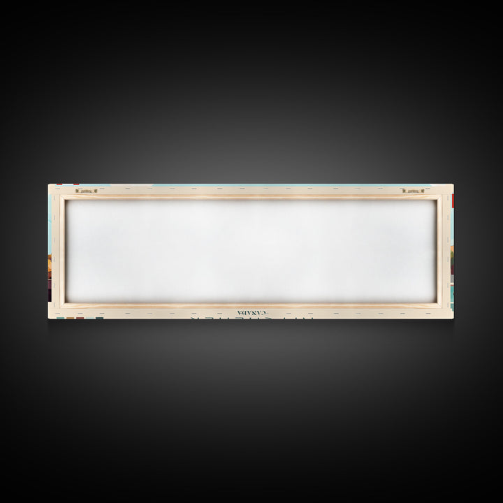 Panoramic Travel Poster Kitchener, Canada Canvas Print, Kitchener, Canada Painting, Canada Art, Kitchener Travel Art, Guest Room Painting