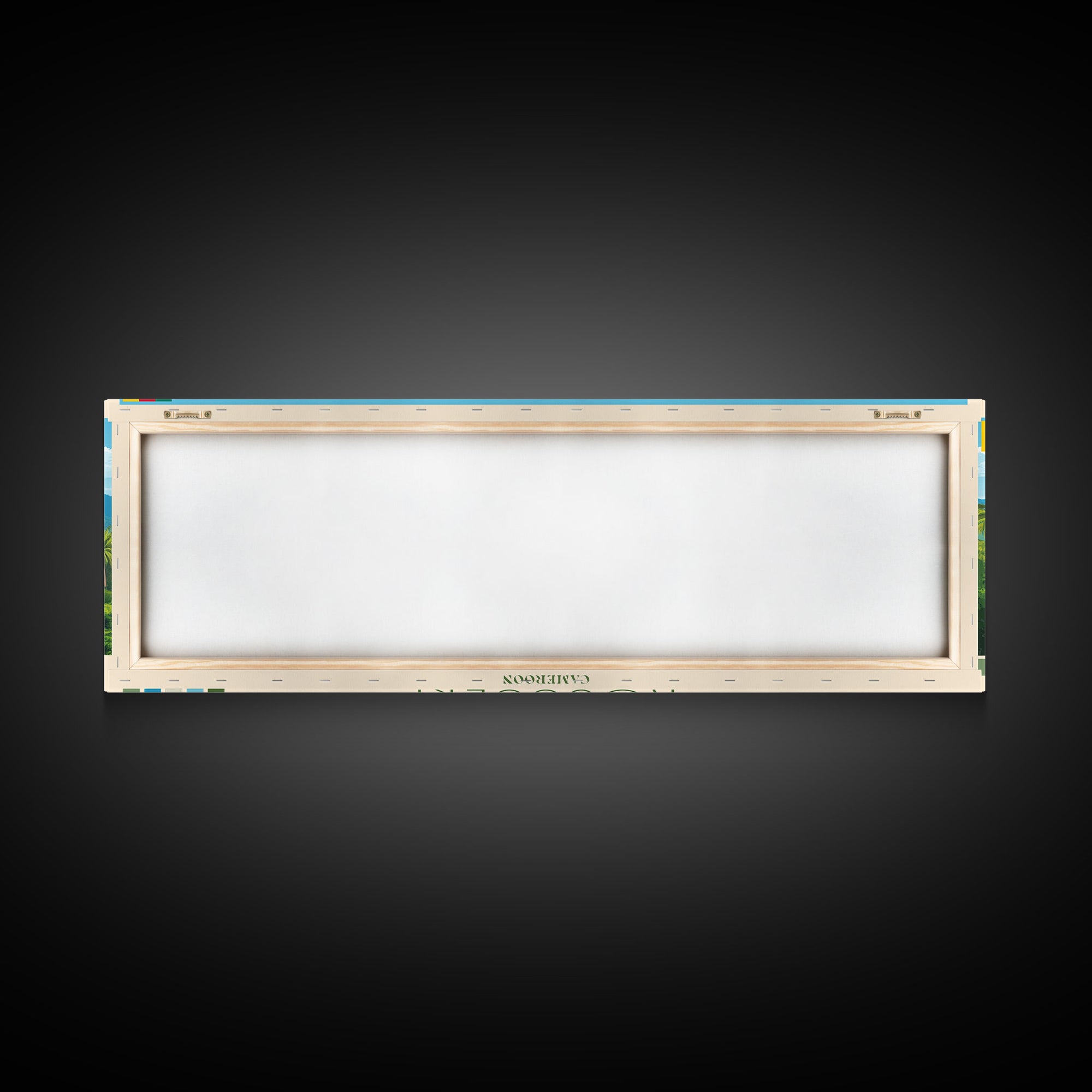 Kousseri, Cameroon Travel Poster Panoramic Canvas Print, Kousseri, Cameroon Painting, Cameroon Art, Kousseri Travel Art, Guest Room Painting