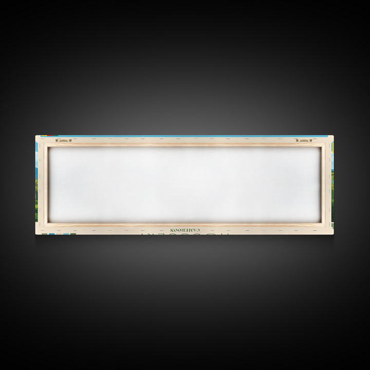 Kousseri, Cameroon Travel Poster Panoramic Canvas Print, Kousseri, Cameroon Painting, Cameroon Art, Kousseri Travel Art, Guest Room Painting