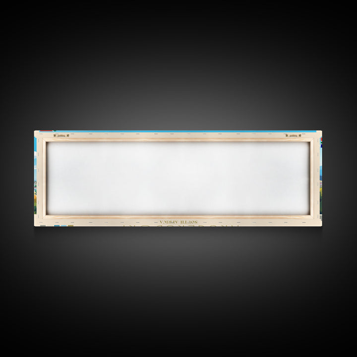 Krugersdorp, South Africa Panoramic Travel Poster Canvas Print, Krugersdorp, South Africa Painting, South Africa Art, Krugersdorp Panoramic Travel Art, Travel Painting