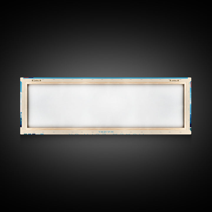 Kuala Lumpur, Malaysia Panoramic Travel Poster Canvas Print, Kuala Lumpur, Malaysia Painting, Malaysia Art, Kuala Lumpur Travel Art, Guest Room Painting