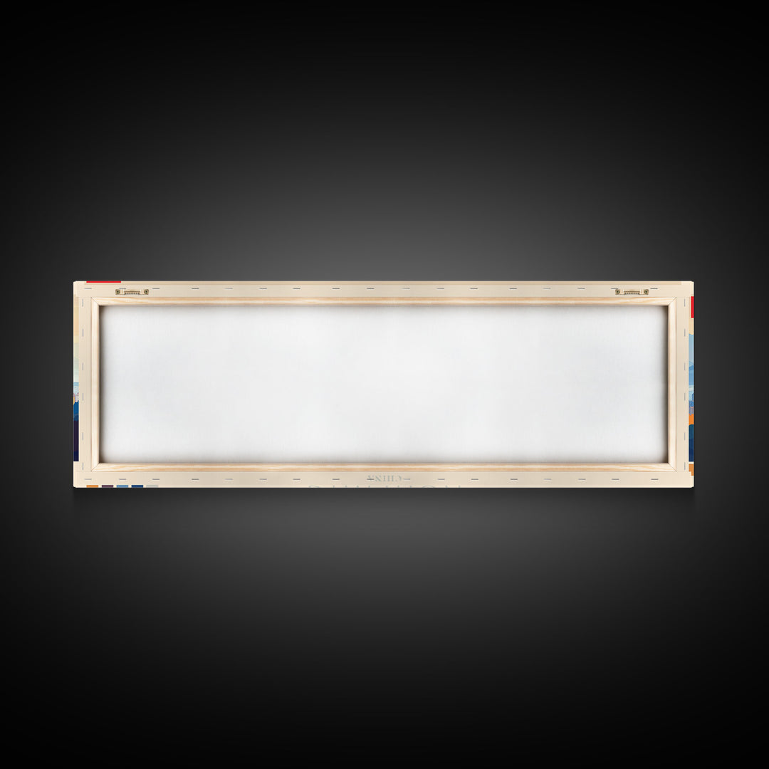 Kunming, China Panoramic Travel Poster Canvas Print, Kunming, China Painting, China Art, Kunming Travel Art, Guest Room Painting