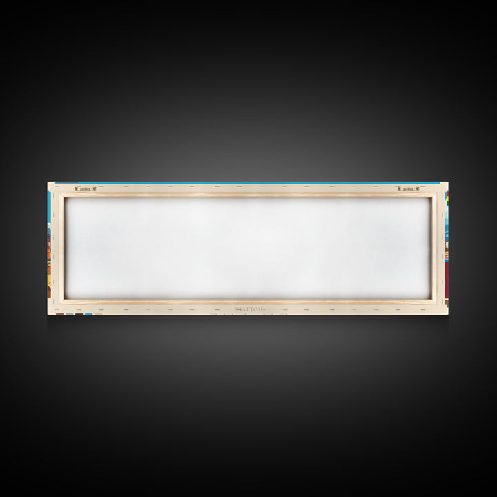 La Paz, Bolivia Panoramic Travel Poster Canvas Print, La Paz, Bolivia Painting, Bolivia Art, La Paz Panoramic Travel Art, Travel Painting