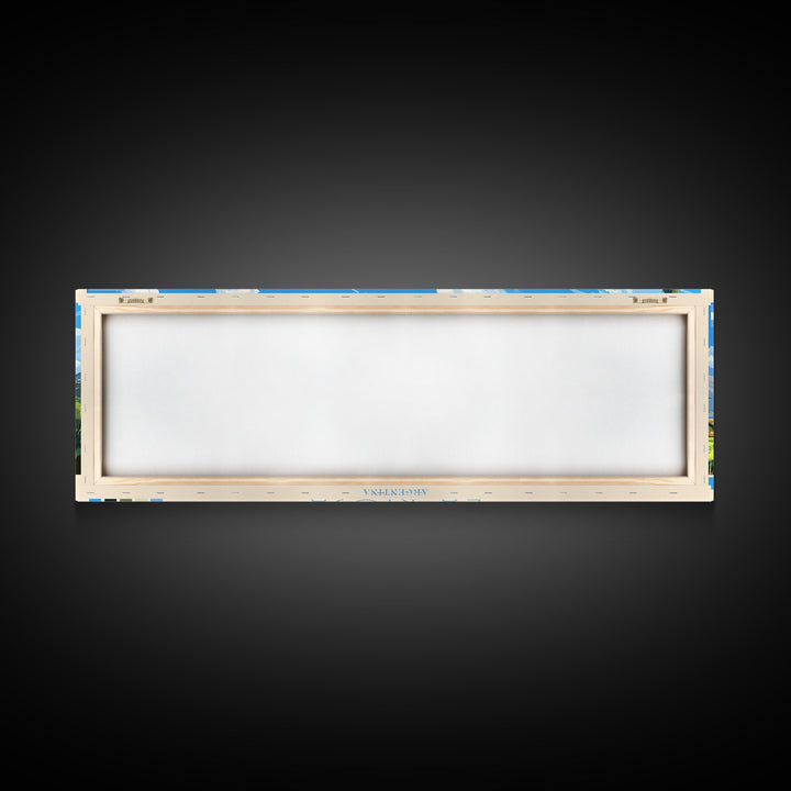 La Rioja, Argentina Panoramic Travel Poster Canvas Print, La Rioja, Argentina Painting, Argentina Art, La Rioja Panoramic Travel Art, Travel Painting