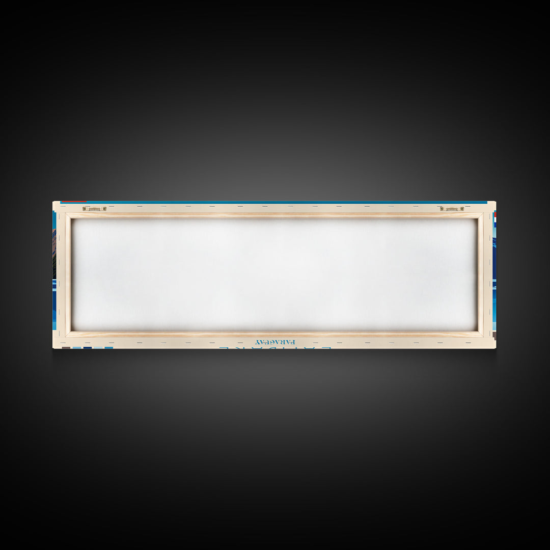 Lambare, Paraguay Panoramic Travel Poster Canvas Print, Lambare, Paraguay Painting, Paraguay Art, Lambare Travel Art, Living Room Painting