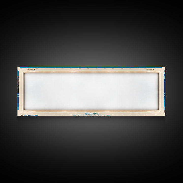 Lambare, Paraguay Panoramic Travel Poster Canvas Print, Lambare, Paraguay Painting, Paraguay Art, Lambare Travel Art, Living Room Painting