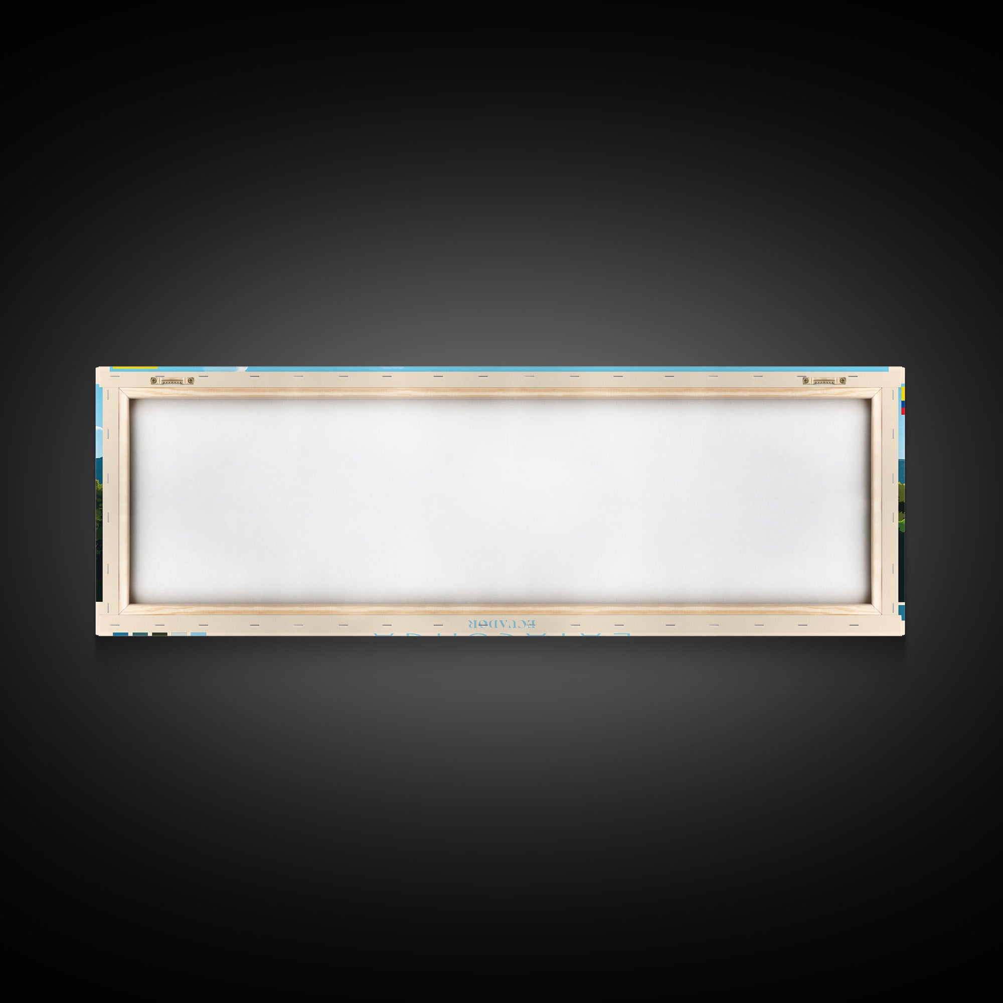 Latacunga, Ecuador Panoramic Travel Poster Canvas Print, Latacunga, Ecuador Painting, Ecuador Art, Latacunga Travel Art, Guest Room Painting