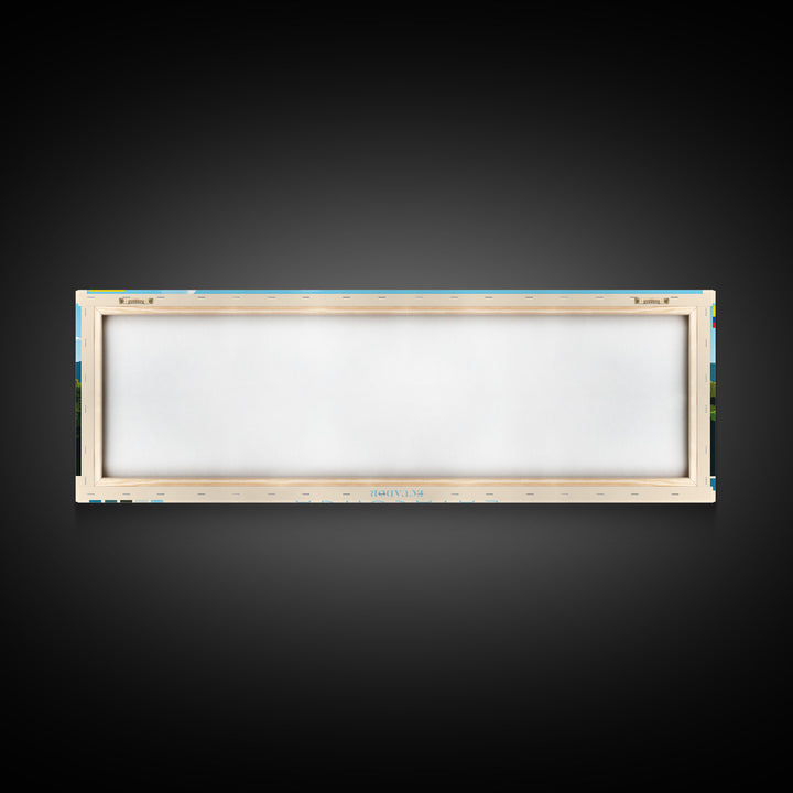 Latacunga, Ecuador Panoramic Travel Poster Canvas Print, Latacunga, Ecuador Painting, Ecuador Art, Latacunga Travel Art, Guest Room Painting