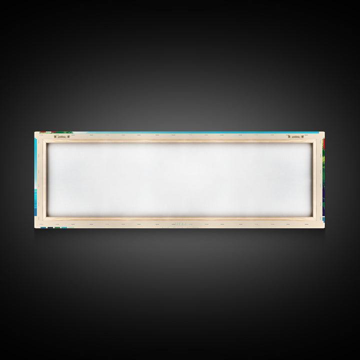 Lima, Peru Panoramic Travel Poster Canvas Print, Lima, Peru Painting, Peru Art, Lima Panoramic Travel Art, Travel Painting