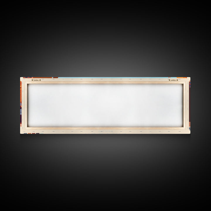 Panoramic Travel Poster Lincoln, England Canvas Print, Lincoln, England Painting, England Art, Lincoln Travel Art, Guest Room Painting