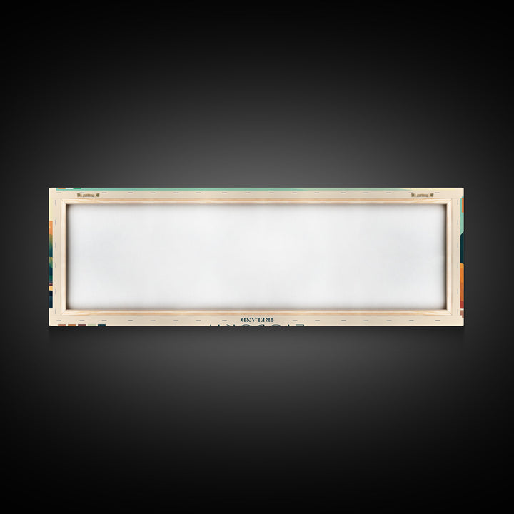 Lisburn, Ireland Panoramic Travel Poster Canvas Print, Lisburn, Ireland Painting, Ireland Art, Lisburn Panoramic Travel Art, Travel Painting