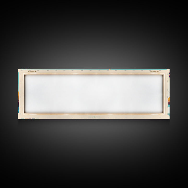 Liverpool, England Panoramic Travel Poster Canvas Print, Liverpool, England Painting, England Art, Liverpool Travel Art, Guest Room Painting