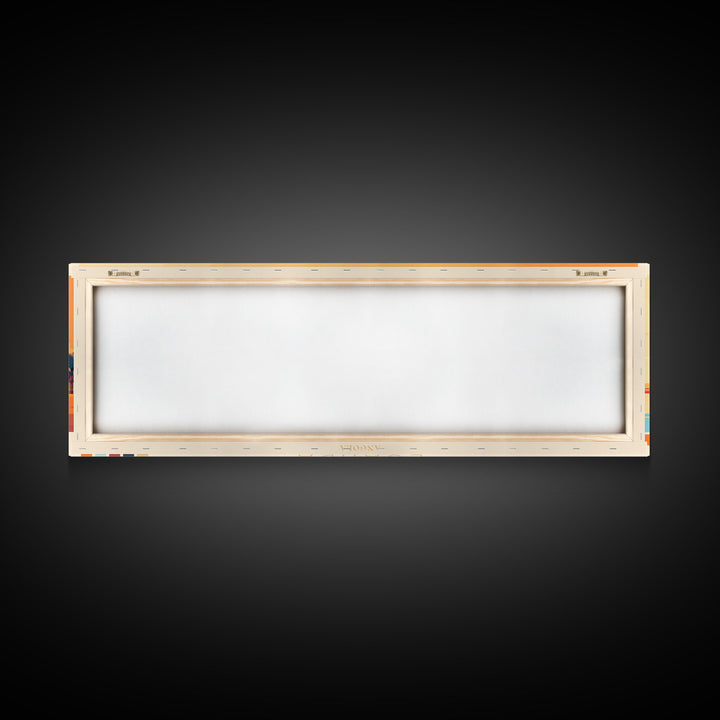 Panoramic Travel Poster Luanda, Angola Canvas Print, Luanda, Angola Painting, Angola Art, Luanda Travel Art, Guest Room Painting