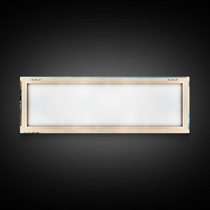 Maldonado, Uruguay Travel Poster Panoramic Canvas Print, Maldonado, Uruguay Painting, Uruguay Art, Maldonado Travel Art, Guest Room Painting