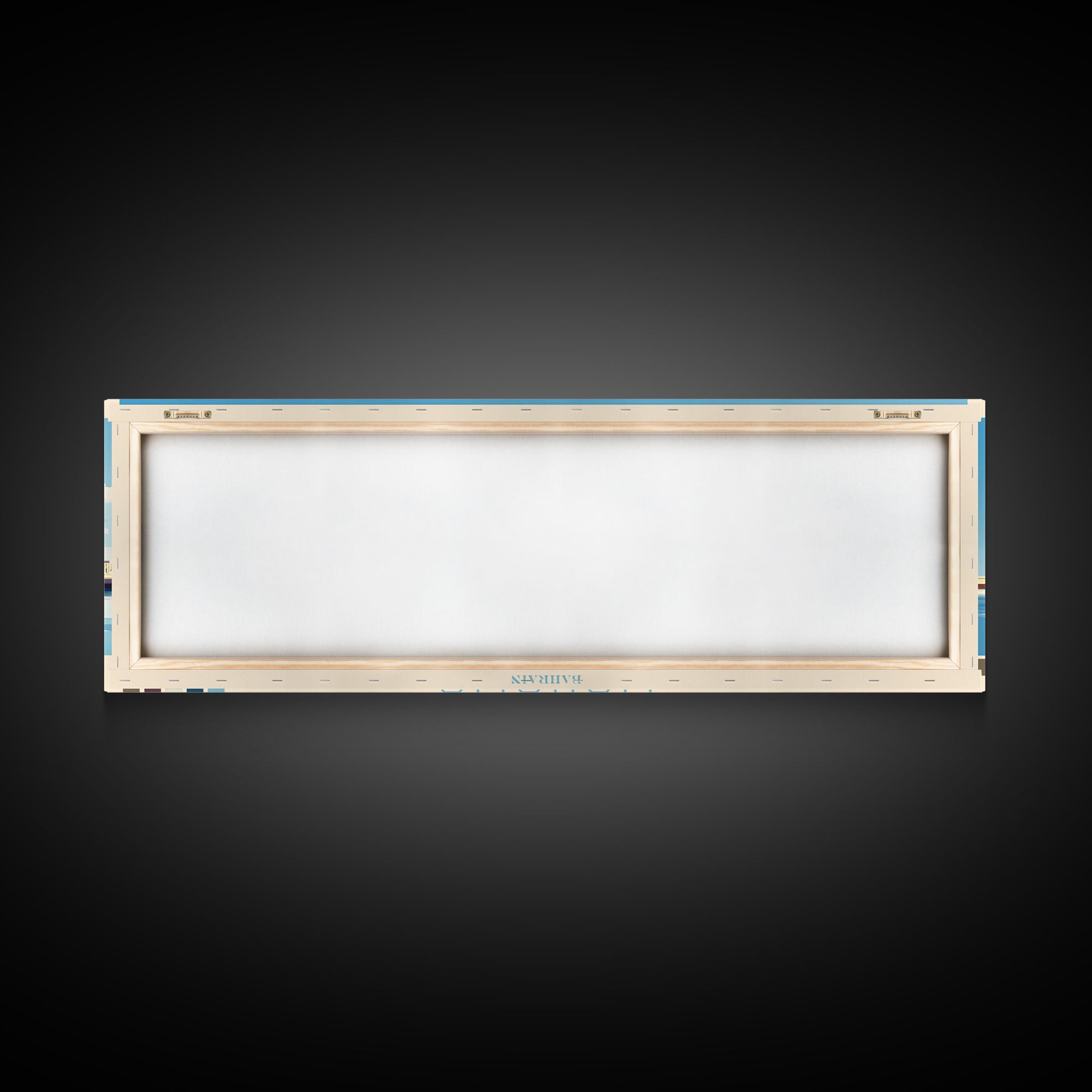 Manama, Bahrain Travel Poster Panoramic Canvas Print, Manama, Bahrain Painting, Bahrain Art, Manama Travel Art, Guest Room Painting